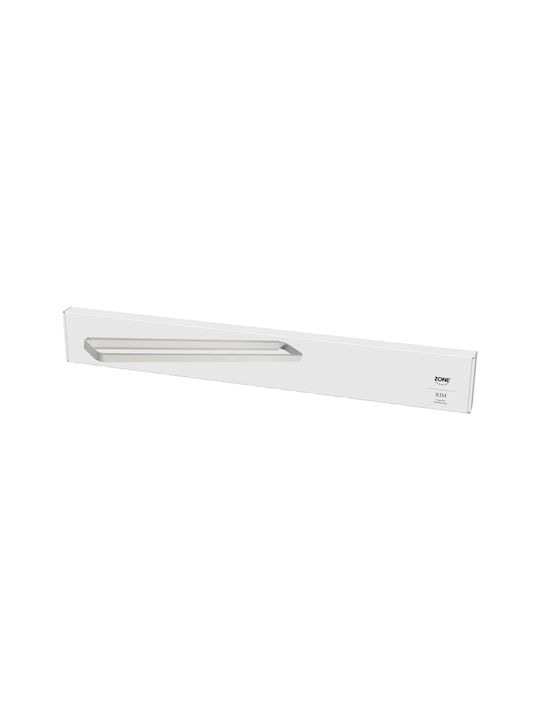 Zone Denmark Ράγα Μπάνιου Μονή Επιτοίχια με Βίδες ​70x2.5cm Μαύρη