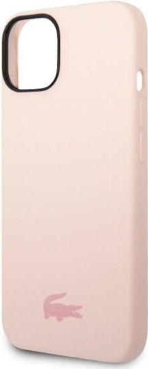Lacoste Silicone Silicone Umschlag Rückseite Silikon Light Pinkαι (iPhone 14 Plus)