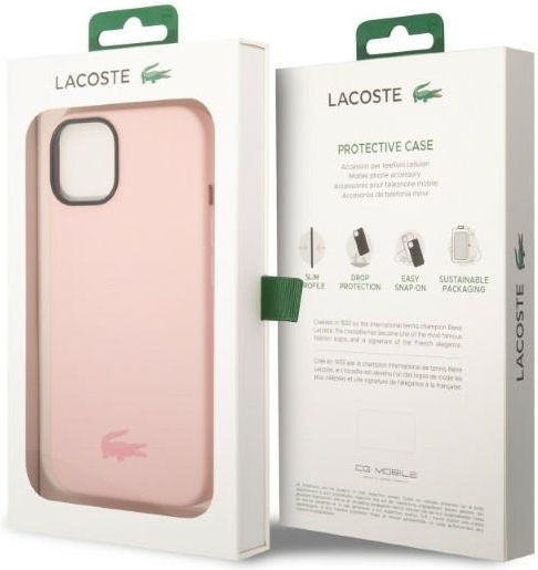 Lacoste Silicone Silicone Umschlag Rückseite Silikon Light Pinkαι (iPhone 14 Plus)