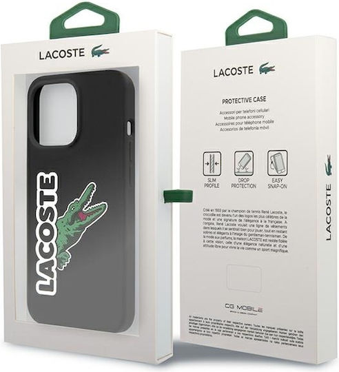 Lacoste Head Crocodile Back Cover Σιλικόνης Μαύρο (iPhone 13 Pro Max)