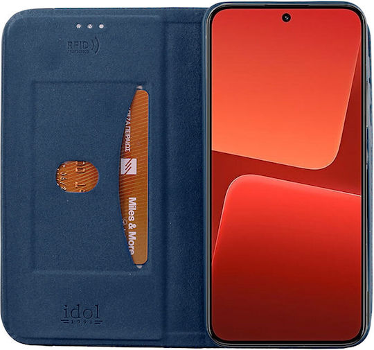 Idol 1991 Elite Anti-rfid Book Synthetic Leather Blue (Xiaomi 14 Pro 5G)