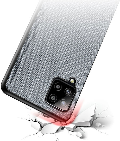 Dux Ducis Fino Umschlag Rückseite Kunststoff / Silikon / Stoff Gray (Galaxy A42)