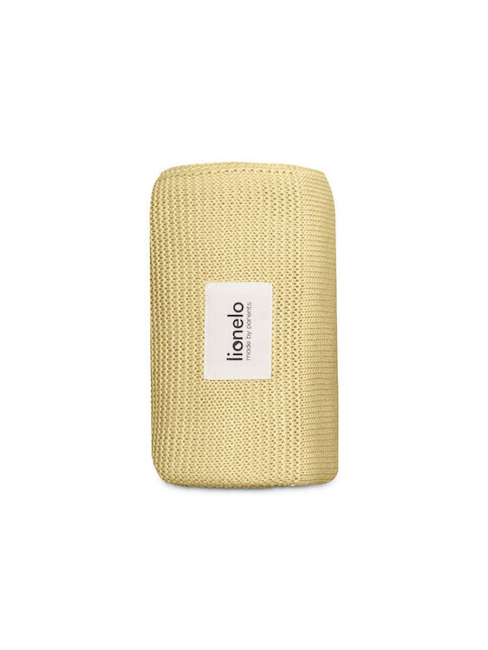 Lionelo Pătură Pepinieră Swaddling pături Bambus Galbenă Yellow 75x100cm