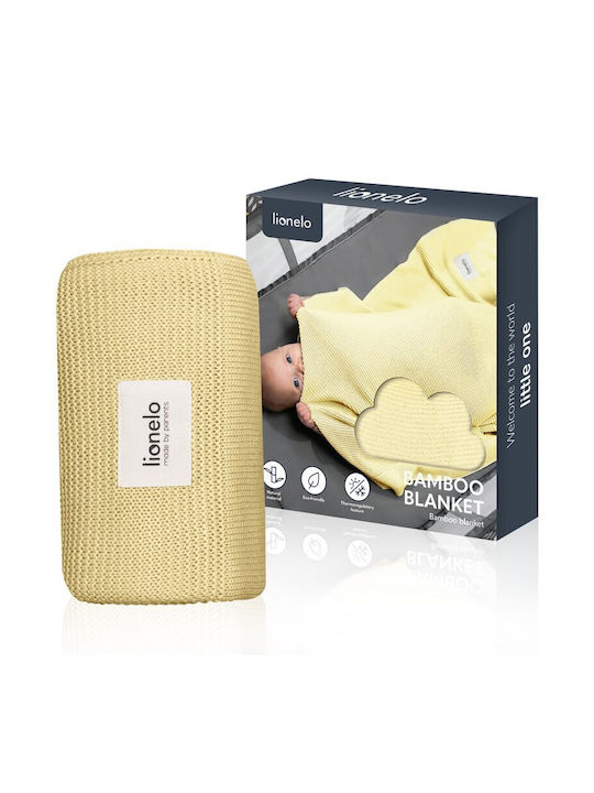 Lionelo Pătură Pepinieră Swaddling pături Bambus Galbenă Yellow 75x100cm