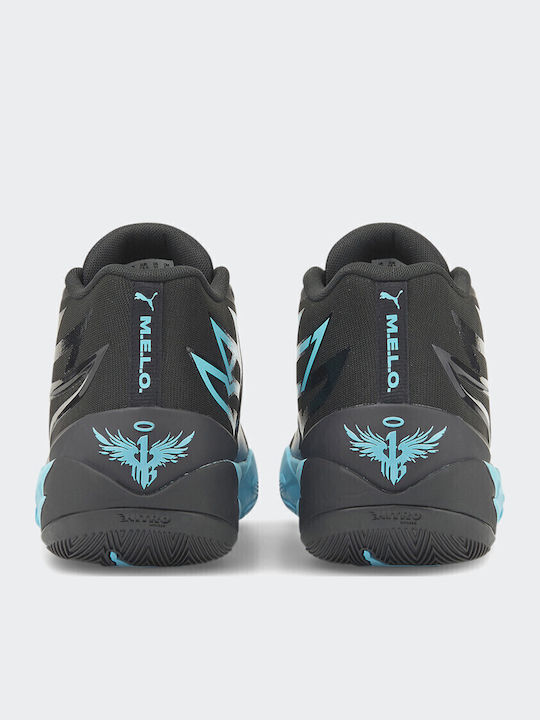 MB.02 Hoch Basketballschuhe Schwarz