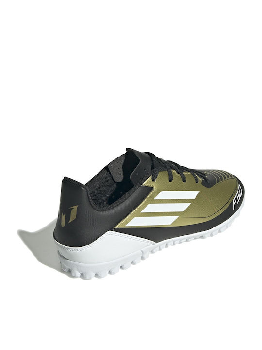 adidas F50 Club Messi Football Shoes with Molded Cleats Gold