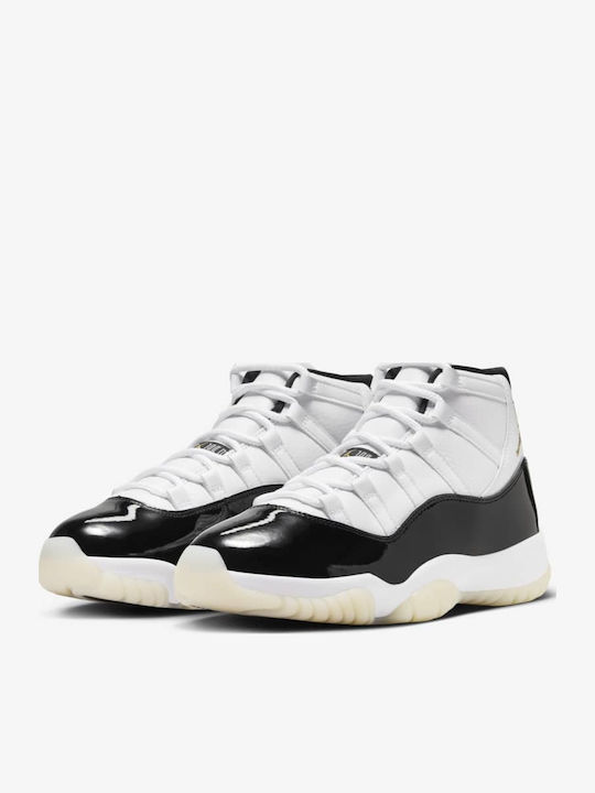 Air  11 Retro Herren Stiefel Black / White / Metallic Gold