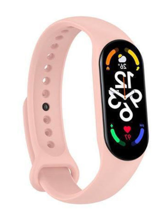 M7 Activity Tracker with Heart Rate Monitor Pink