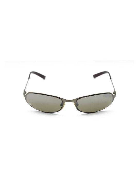 Giorgio Armani Sonnenbrillen mit Silber Rahmen und Silber Spiegel Linse AR1563 1381/8X