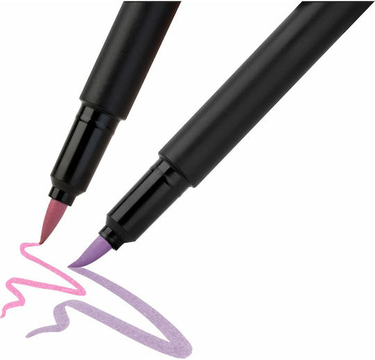 Faber-Castell Μαρκαδόροι Ζωγραφικής 1mm Λεπτοί Σετ 6 χρώματα
