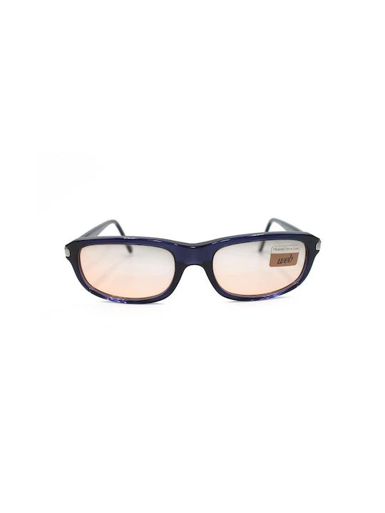 Web Sunglasses with Black Plastic Frame and Multicolour Mirror Lens WE2510 239