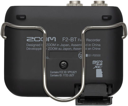 Zoom F2 Μονοκάναλος Ψηφιακός Φορητός Εγγραφέας Μπαταρίας για Εγγραφή σε Κάρτα Μνήμης με Διάρκεια Εγγραφής 15 Ώρες και Τροφοδοσία USB Black