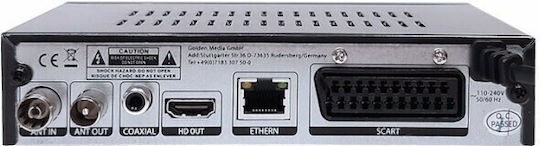 Golden Media Mania 828 Ψηφιακός Δέκτης Mpeg-4 Full HD (1080p) με Λειτουργία PVR (Εγγραφή σε USB) Συνδέσεις HDMI / USB
