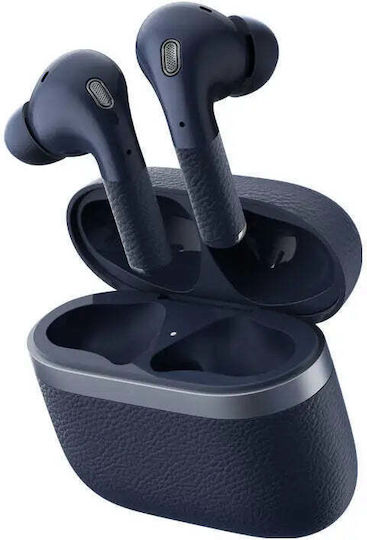 Edifier W260NC In-ear Bluetooth Handsfree Ακουστικά με Αντοχή στον Ιδρώτα και Θήκη Φόρτισης Dark Blue