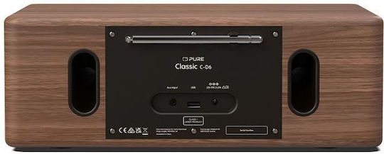 Pure Ηχοσύστημα 2.0 C-D6 με CD Player και Bluetooth Μαύρο