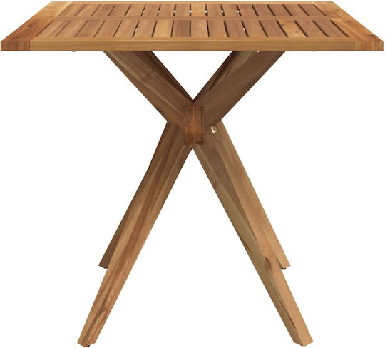 Wooden Masa pentru spații exterioare mici Lemn de salcâm lemn masiv 85x85x75buc