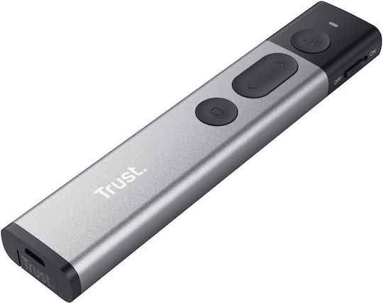 Trust Präsentierer Kazun mit Rot Laser und Slideshow-Tasten in Gray Farbe