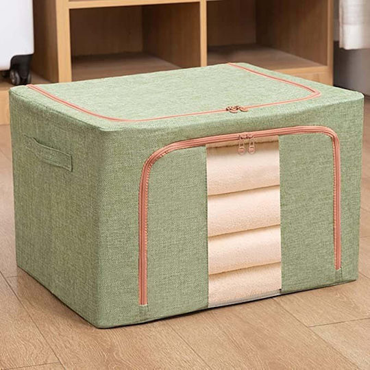 Tesatura Cutie de depozitare cu Capac Verde 40x30x20cm 1buc