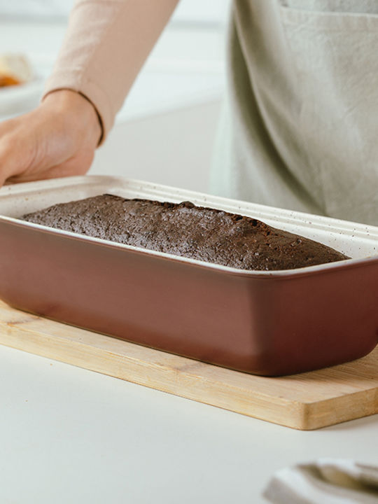 Nava Non-stick Cake Baking Pan Terrestrial Burgundy 33x14x7cm
