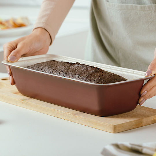 Nava Non-stick Cake Baking Pan Terrestrial Burgundy 33x14x7cm