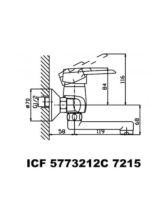 Inter Ceramic Τοίχου Ασημί 57732127215 Inter Ceramic Τοίχου Ασημί 57732127215