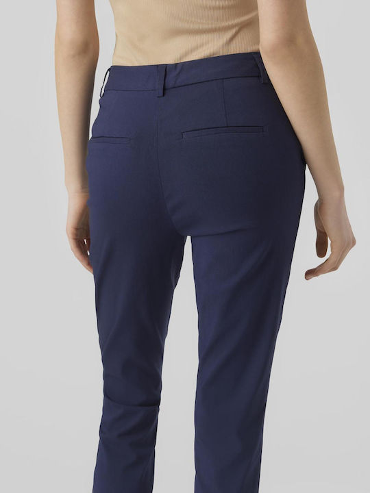 Vero Moda Femei Tesatura Pantaloni sacou bleumarin