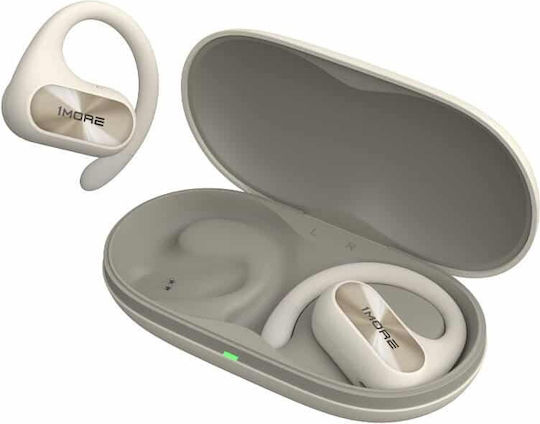 1More Fit SE Open Earbud Bluetooth Handsfree Ακουστικά με Θήκη Φόρτισης Λευκά