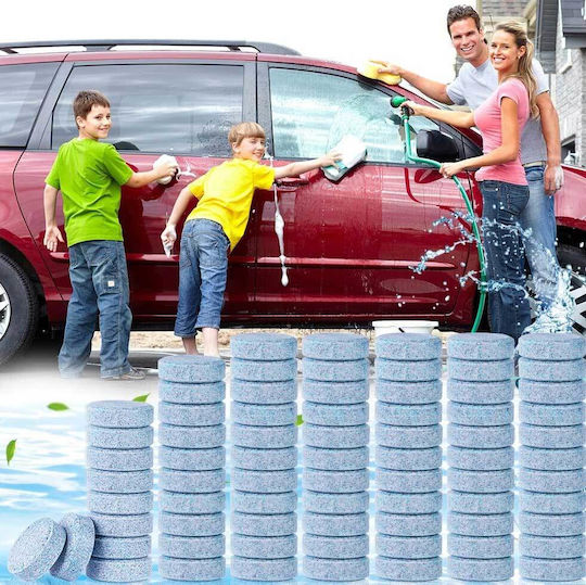 Uraqt U4 Car Window Cleaning Tablets Set of 75 Multifunctional Windshield Wiper Washing Tablets Concentrated Cleaning Tablets for Car Windows & Screens Detergent Strong Disinfection Capability for Kitchen Bathroom Mirrors Various