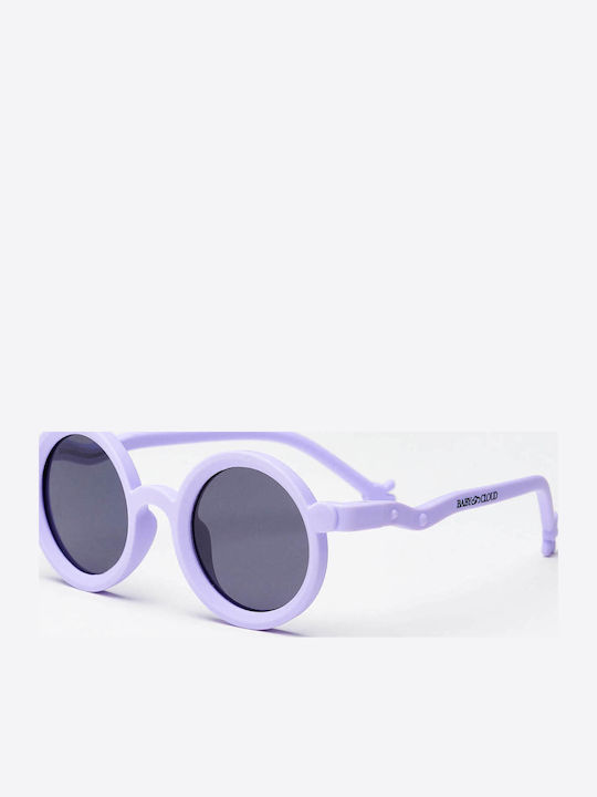 Baby Cloud Little Στρογγυλά Παιδικά Γυαλιά Ηλίου με Polarized Φακό Lilac Palm για 2-5 Ετών