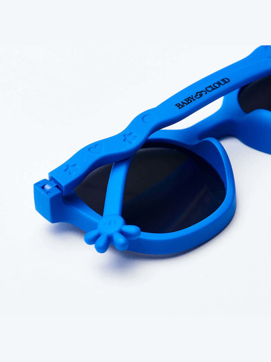 Baby Cloud Wavy Τετράγωνα Παιδικά Γυαλιά Ηλίου με Polarized Φακό Palm Blue για 2-5 Ετών