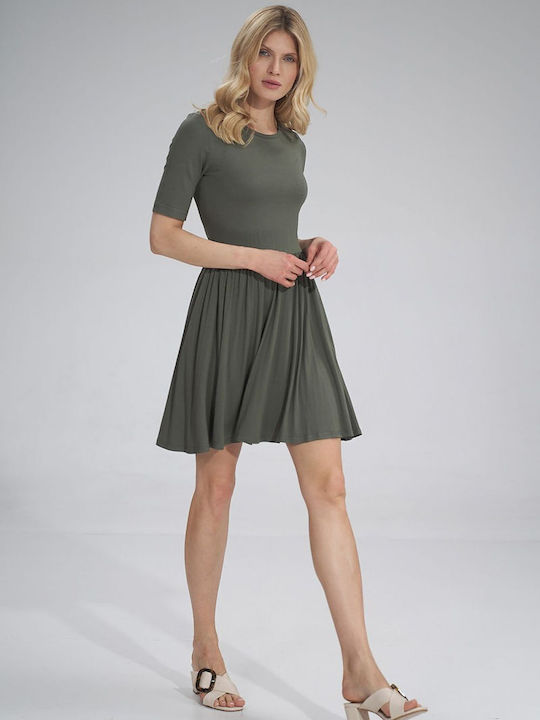 Figl Sommer Kleid Khaki