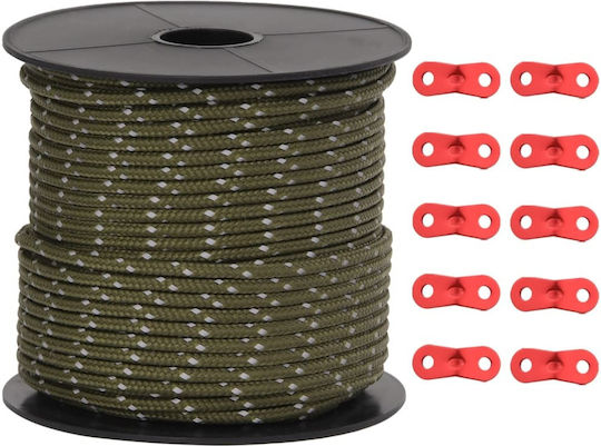 vidaXL Rope with Diameter 4mm and Length 50m