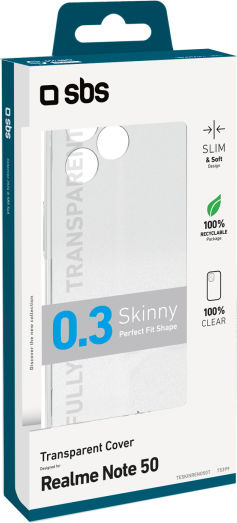 SBS Back Cover Σιλικόνης Διάφανο (Realme Note 50)
