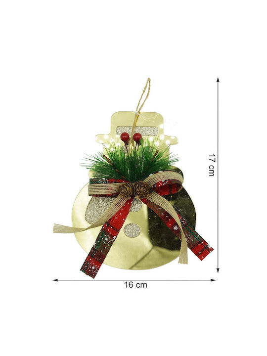 Ornament suspendat Fulgi de zăpadă Auriu 17x16buc