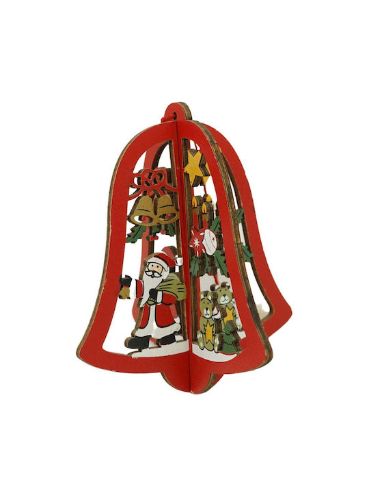Ornament suspendat cu pantaloni evazati Din lemn Multicolor 9.5x10.5buc