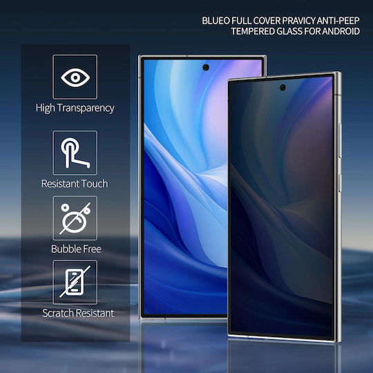Blueo 5D Privacy Tempered Glass (Galaxy S24 Ultra)