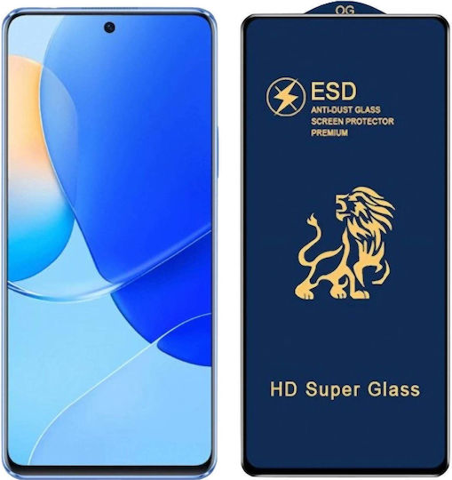 0.3mm Tempered Glass Μαύρο (Huawei Nova 9 SERedmi 10 5G)