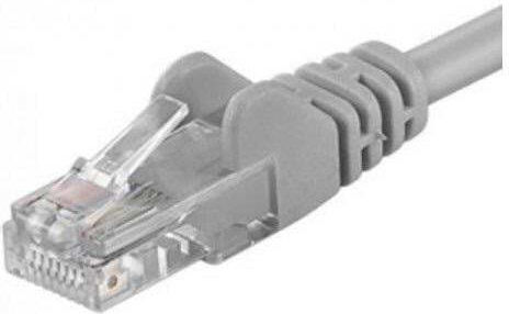 PremiumCord Cat.5e (Gigabit) Καλώδιο Δικτύου Ethernet 0.5m Γκρι