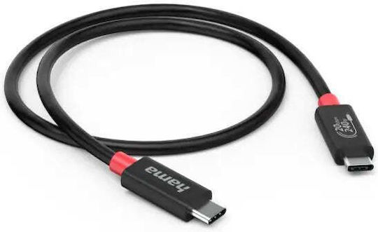HAMA USB 4 Видео Кабел USB-C Мъжки - USB-C 240W Захранване PD Черен 2м 00200788