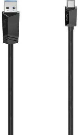 HAMA USB 2.0 Кабел USB-C Мъжки - USB-A Черен 3м 00200653