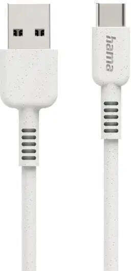 HAMA USB 2.0 Кабел USB-C Мъжки - USB-A Бял 1м 00187281