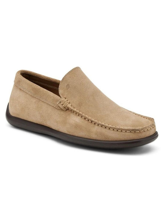 Frau Men's Suede Loafers Beige