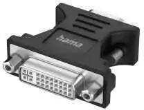 Adapter Hama VGA Stecker DVI Buchse Full-HD 1080p Schwarz
