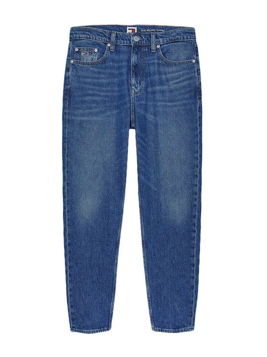 Isaac Ανδρικό Παντελόνι Τζιν με Relaxed Tapered Εφαρμογή Μπλε