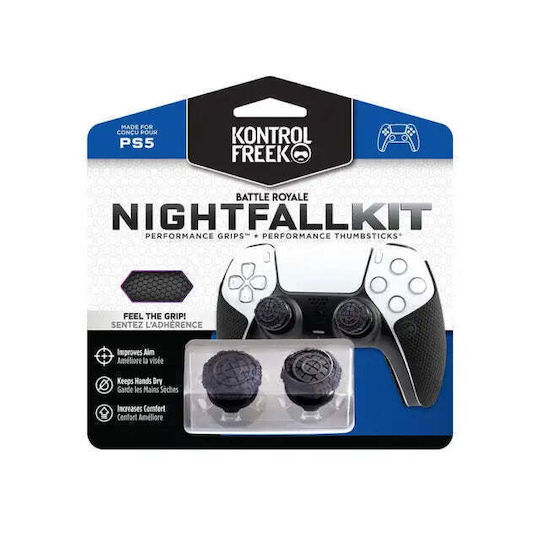 Accessory Kontrolfreek Performance Nightfall Kit Ps5 Included Interchangeable Buttons Grips Dualsense