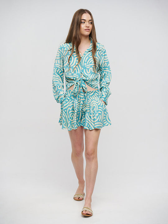 Ble Resort Collection Σορτσάκι Παραλίας Τυρκουαζ Ble Resort Collection Σορτσάκι Παραλίας Τυρκουαζ