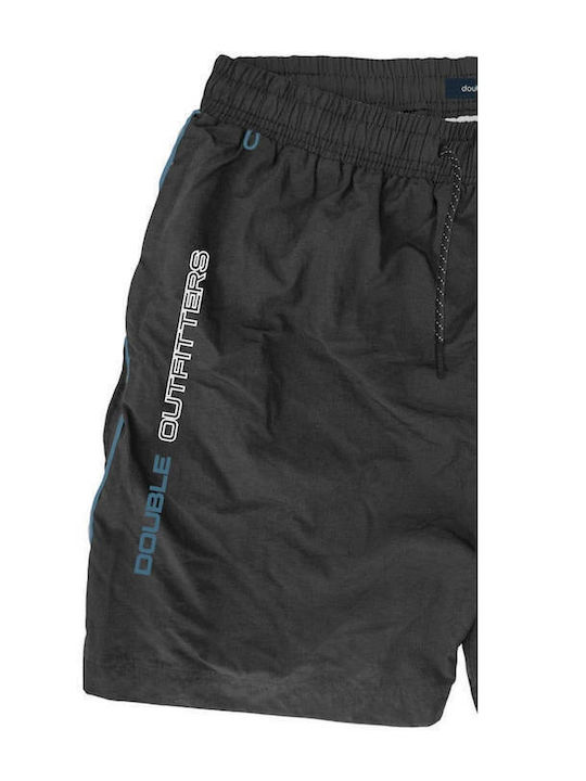 Double Men's Swimwear Shorts Black