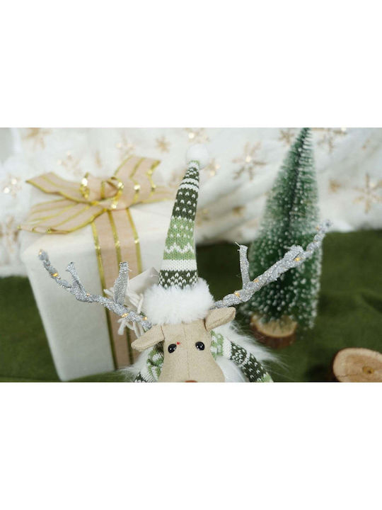 Christmas Figure Reindeer White Height 33cm