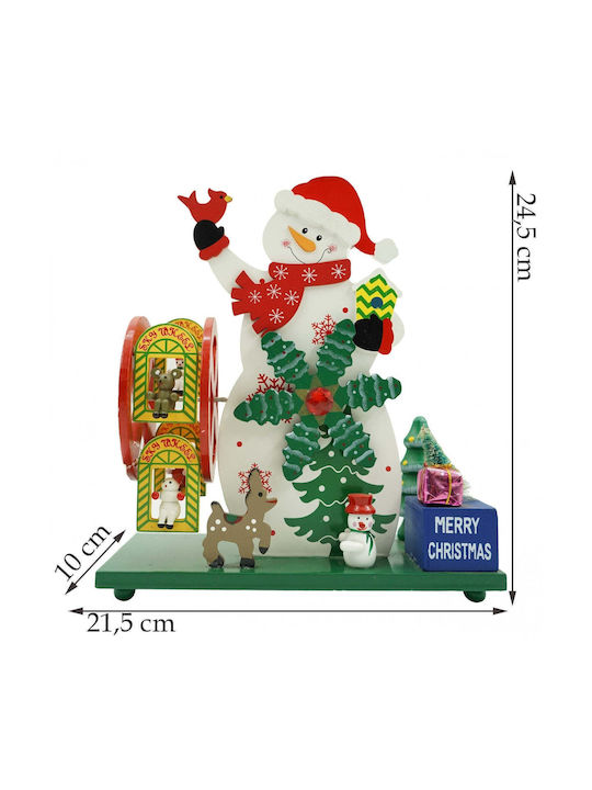 De Crăciun Din lemn Figurină Înălțime 24.5cm.