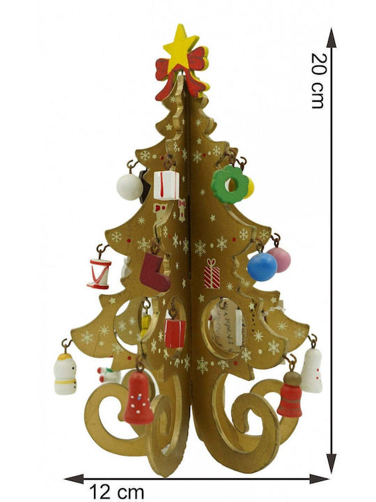 Weihnachtsdekoration Baum 20cm Gold